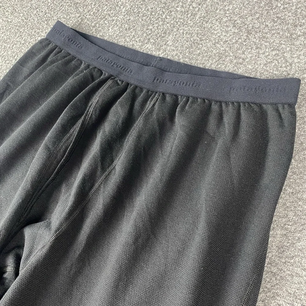 Patagonia‎ Mens XL Black Capilene Base Layer Thermal Long Johns USA Made Vintage